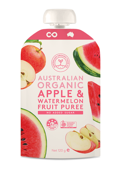 Apple & Watermelon Fruit Puree Package Image