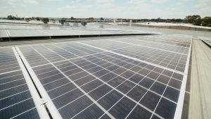 Solar panel at Australian Organic Food Co. facilities to reduce carbon emissions