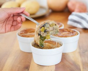 mushroom and potato pot pie